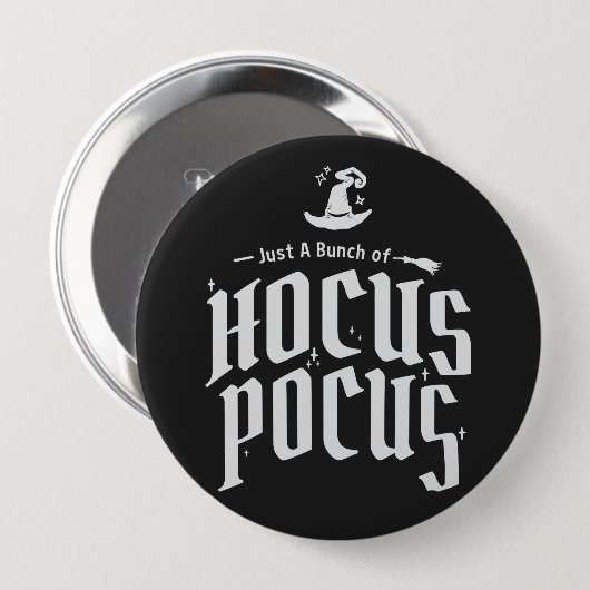 Hocus Pocus Witch Funny Halloween Ronde Button 4,0 Cm (Voorkant /achterkant)