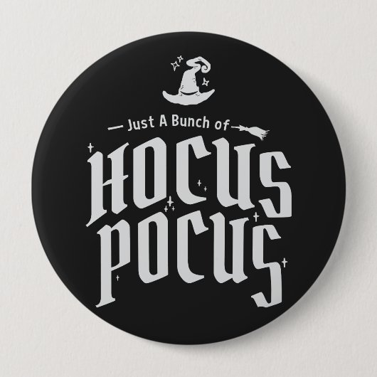 Hocus Pocus Witch Funny Halloween Ronde Button 4,0 Cm (Voorkant)