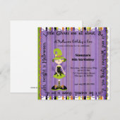 Hocus Pocus Witch Verjaardag Kaart (Voorkant / Achterkant)