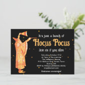 Hocus Pocus Wizard Halloween Kaart (Staand voorkant)