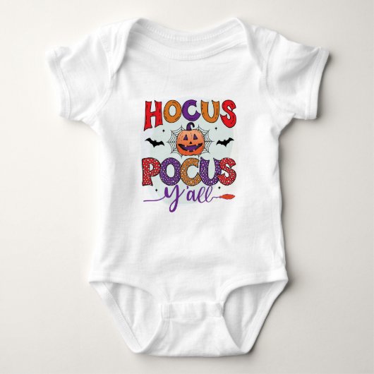 Hocus Pocus Y'All Baby Bodysuit (Voorkant)
