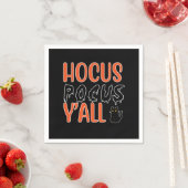 Hocus Pocus Y'all Halloween Cat Design Servet (Insitu)