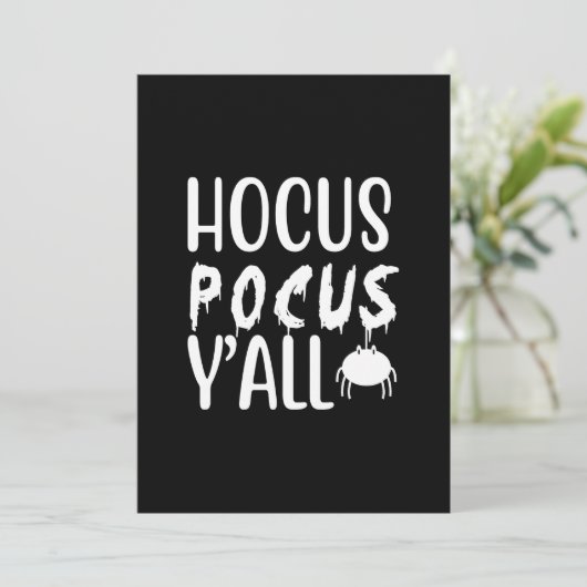 hocus pocus y'all kaart (Staand voorkant)