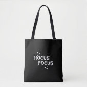 Hocus Pocus Zwart-wit Halloween Sterren Tote Bag (Voorkant)