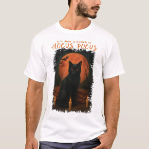 Hocus Pocus Zwarte kat Halloween T-shirt