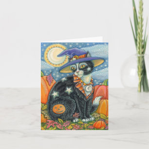 HOCUS POCUS ZWARTE KAT HEKS, MUIS HALLOWEEN Blanco Kaart