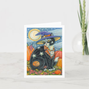HOCUS POCUS ZWARTE KAT HEKS, MUIS HALLOWEEN Blank Kaart
