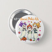 Hocus-Poke Ons Verpleeg Spookachtige Halloween Gee Ronde Button 5,7 Cm (Voorkant /achterkant)