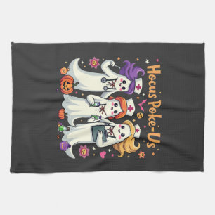 Hocus-Poke Ons Verpleeg Spookachtige Halloween Gee Theedoek