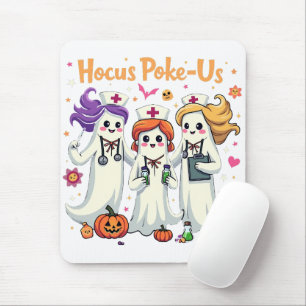 Hocus-Poke Ons Verpleeg Spooky Halloween Geest Muismat