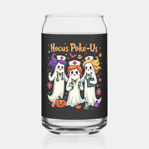 Hocus-Poke Ons Verpleegkundige Spook Halloween Gee Blikvorm Glas