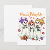 Hocus-Poke Ons Verpleegkundige Spook Halloween Gee Notitiekaartje (Voorkant / Achterkant)