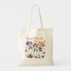Hocus-Poke Ons Verpleegkundige Spook Halloween Gee Tote Bag