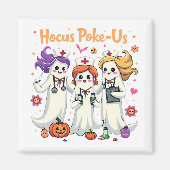 Hocus-Poke US Nursing Spooky Halloween Ghost Magneet (Voorkant)