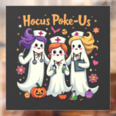Hocus-Poke US Nursing Spooky Halloween Ghost Raamsticker (Vel 2)