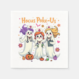 Hocus-Poke US Nursing Spooky Halloween Ghost Servet