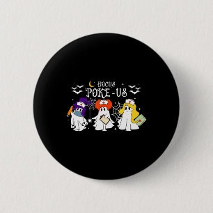 Hocus Poke-us Witch Nurse Halloween Medical Lab Te Ronde Button 5,7 Cm