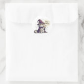 Hocus Purcus Perzisch - Grappige Halloween Kat Ronde Sticker (Tas)