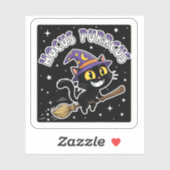 Hocus Purrcus - Magische kat Halloween Sticker (Vel)