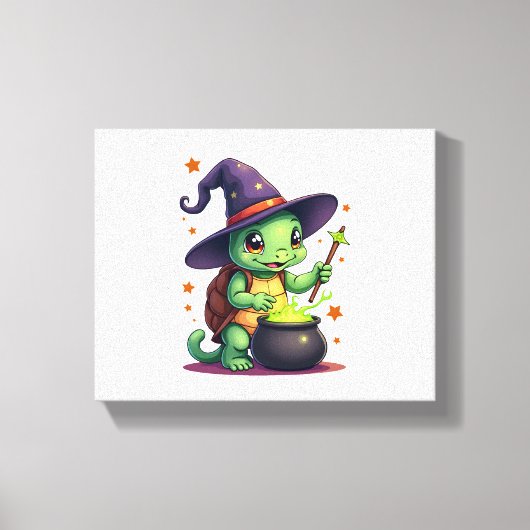 Hocus Shellcus Schildpad Canvas Afdruk (Voorkant)