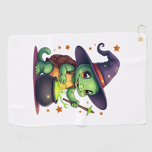 Hocus Shellcus Schildpad Golfhanddoek (Horizontaal)
