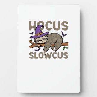 Hocus Slowcus Funny Halloween Sloth Classic T-Shir Fotoplaat