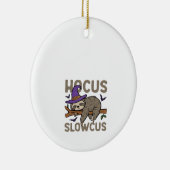 Hocus Slowcus Funny Halloween Sloth Classic T-Shir Keramisch Ornament (Rechts)