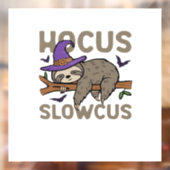 Hocus Slowcus Funny Halloween Sloth Classic T-Shir Raamsticker (Vel 2)