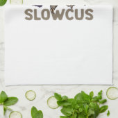 Hocus Slowcus Funny Halloween Sloth Classic T-Shir Theedoek (Gevouwen)