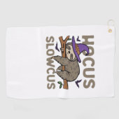 Hocus Slowcus Grappig Halloween Luiaard Classic T- Golfhanddoek (Horizontaal)
