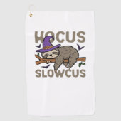 Hocus Slowcus Grappig Halloween Luiaard Classic T- Golfhanddoek (Voorkant)