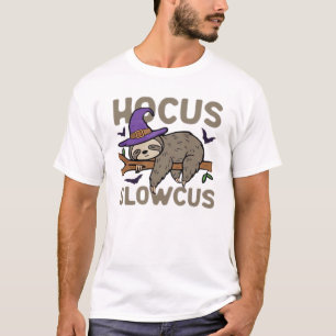 Hocus Slowcus Grappige Halloween Luiaard Klassiek  T-shirt