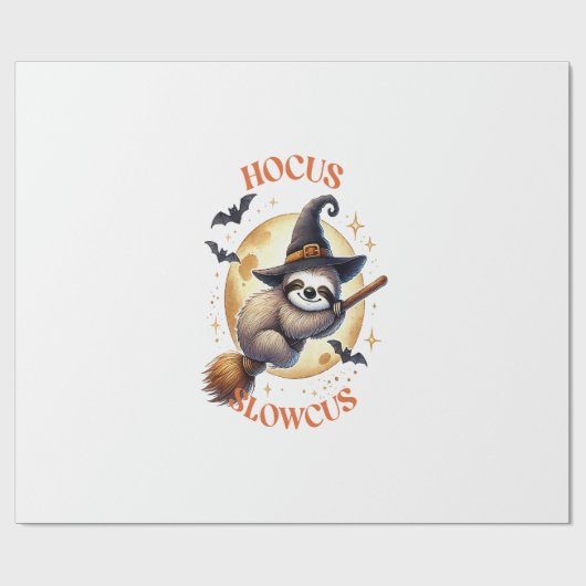 Hocus Slowcus Heks Luiaard Cadeaupapier (Vlak)