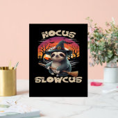 Hocus Slowcus Luiaard liefhebbers Halloween kostuu Acryl Bord (Huwelijk)