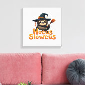 Hocus Slowcus Luiaard liefhebbers Halloween kostuu Canvas Afdruk (Insitu (Woonkamer))