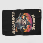Hocus Slowcus Luiaard liefhebbers Halloween kostuu Golfhanddoek (Horizontaal)