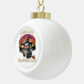 Hocus Slowcus Luiaard liefhebbers Halloween kostuu Keramische Bal Ornament (Rechts)