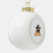 Hocus Slowcus Luiaard liefhebbers Halloween kostuu Keramische Bal Ornament (Links)