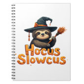 Hocus Slowcus Luiaard liefhebbers Halloween kostuu Notitieboek (Voorkant)