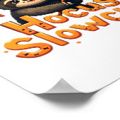 Hocus Slowcus Luiaard liefhebbers Halloween kostuu Poster (Hoek)