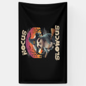 Hocus Slowcus Luiaard liefhebbers Halloween kostuu Spandoek (Verticaal)
