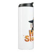 Hocus Slowcus Luiaard liefhebbers Halloween kostuu Thermosbeker (Gedraaid links)