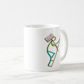 Hod Carrier Stickman Koffiemok (Voorkant rechts)