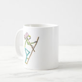 Hod Carrier Stickman Koffiemok (Voorkant links)