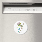 Hod Carrier Stickman Magneet (Insitu (Vaatwasser))