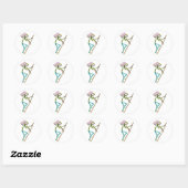 Hod Carrier Stickman Ronde Sticker (Vel)