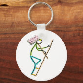 Hod Carrier Stickman Sleutelhanger (Voorkant)