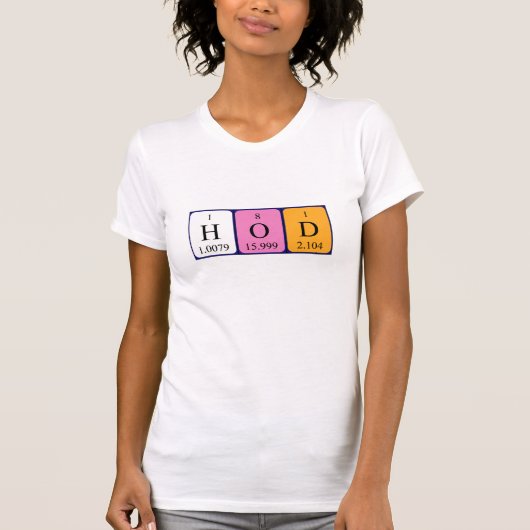 HoD periodiek lijstwoord shirt (Voorkant)