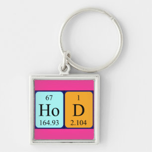 HoD periodieke lijst woordkeyring Sleutelhanger