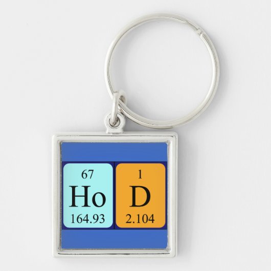 HoD periodieke lijst woordkeyring Sleutelhanger (Voorkant)